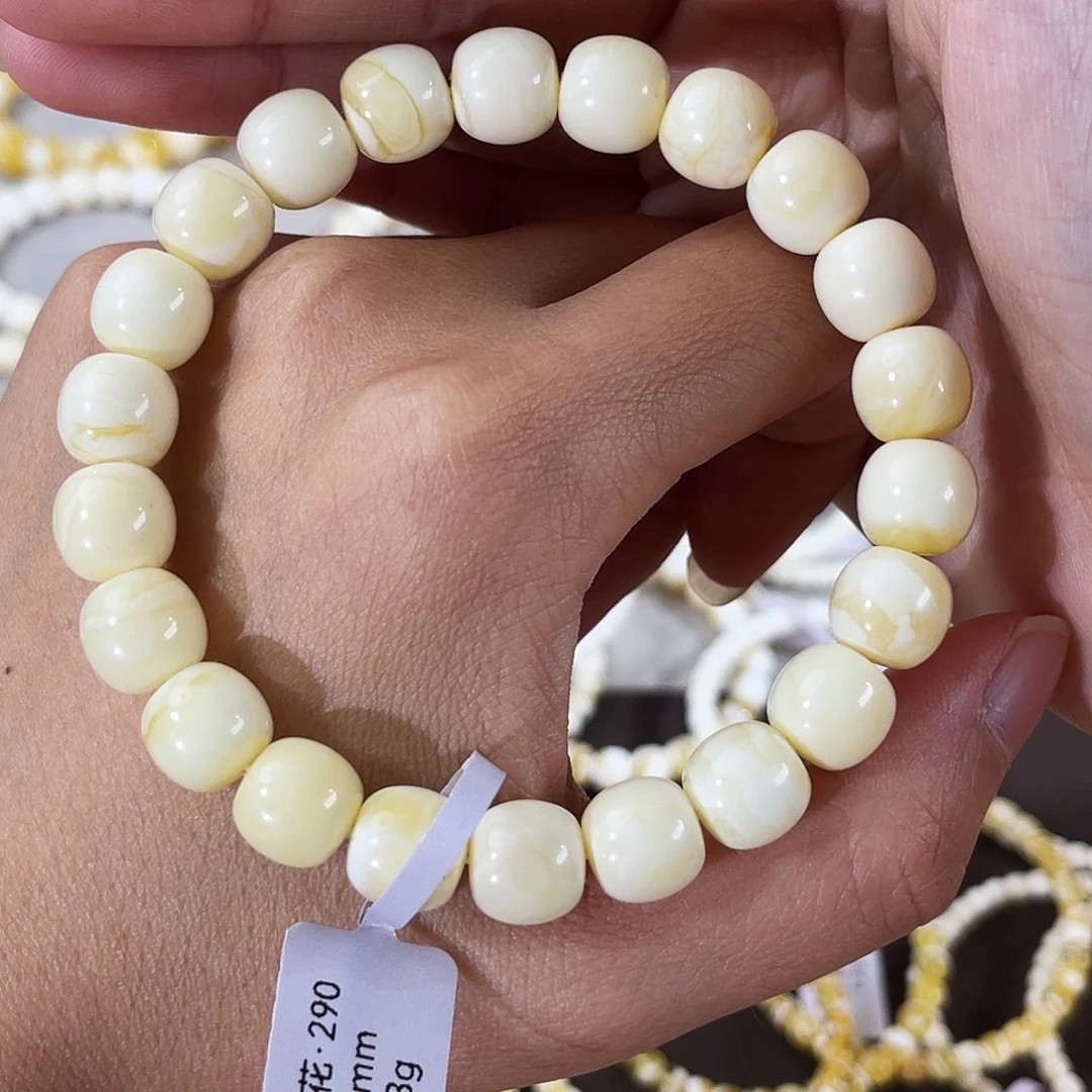 琥珀未镶嵌裸石10浓蜡奶白