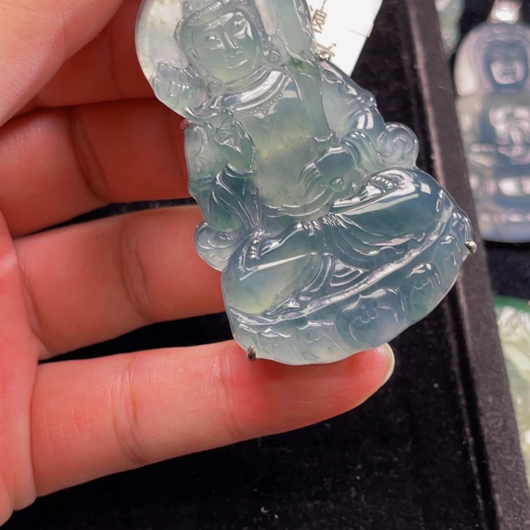 翡翠银S925镶嵌颈饰6，