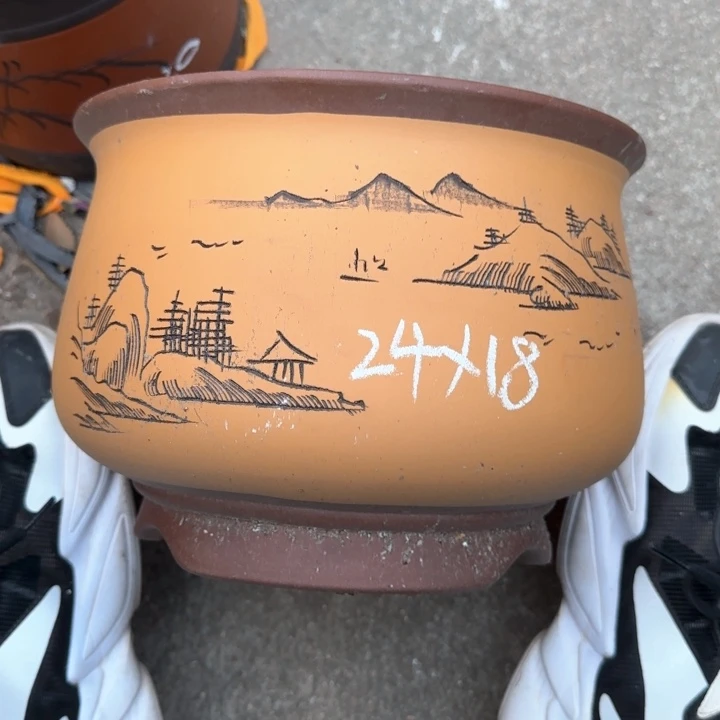 紫砂花盆特价清仓