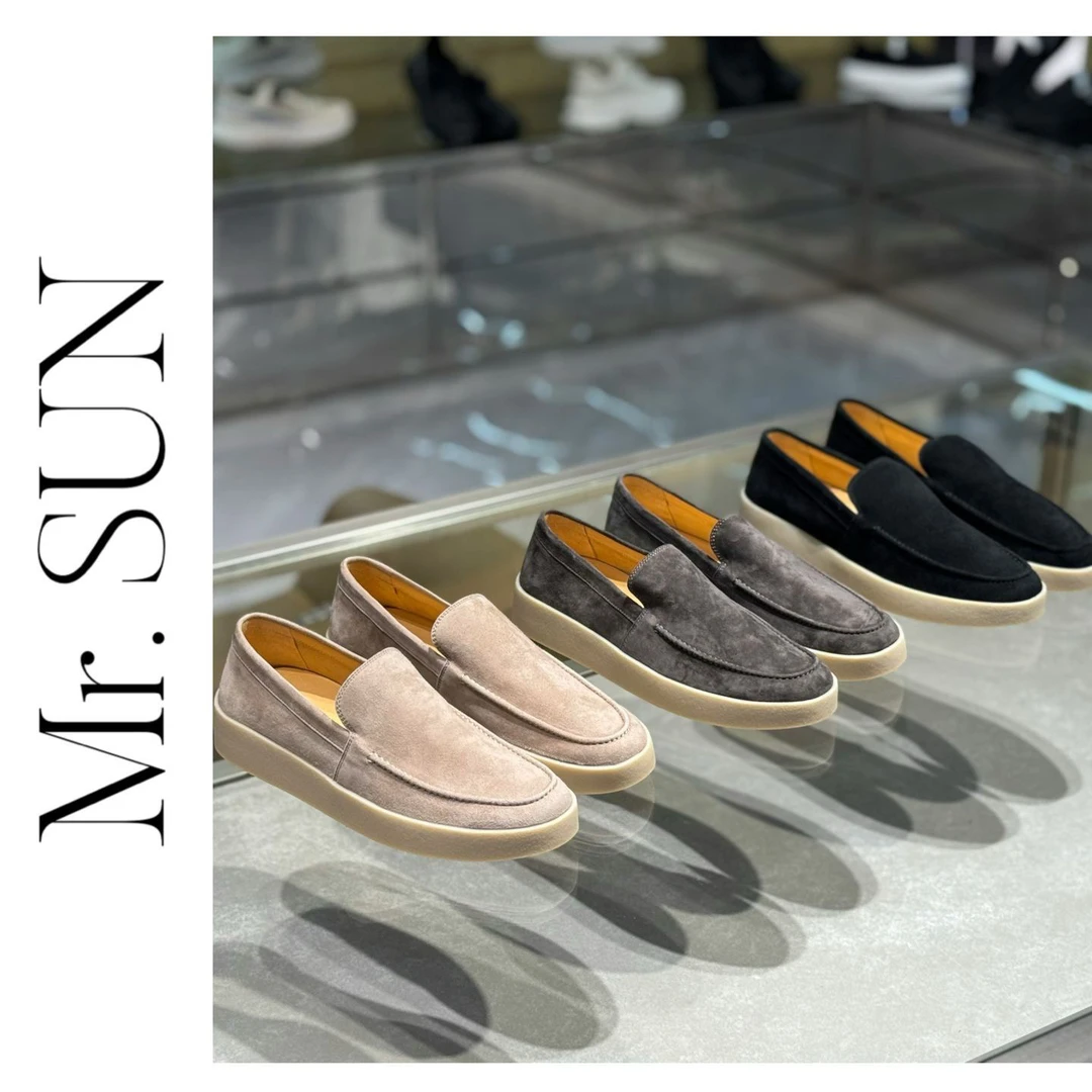 孙先生｜简奢款男士翻毛鞋夏季一脚蹬乐福鞋6509