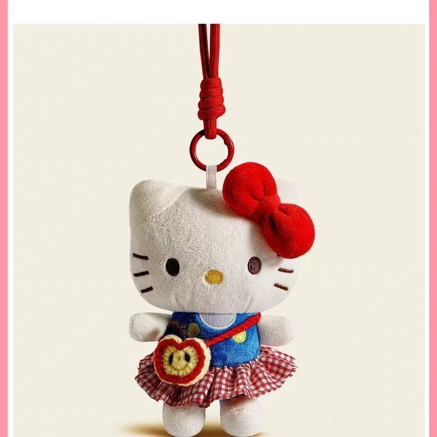 新款hellokitty三丽鸥sanrio包包挂件毛绒公仔钥匙书包挂饰玩偶F