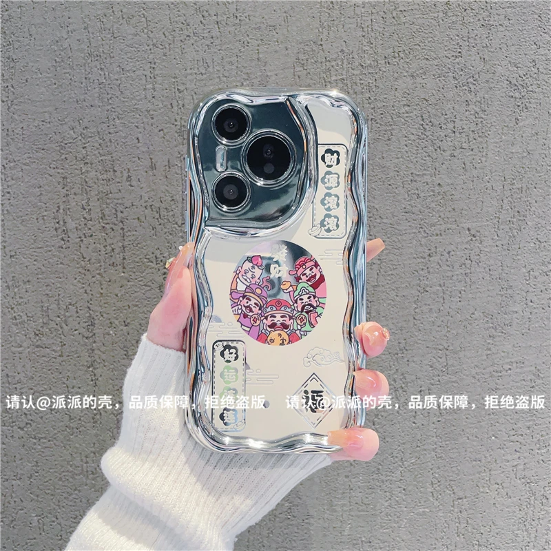 （华为Pura70系列）曲边纹电镀适用华为Pura70/70Pro/70pro+手机壳