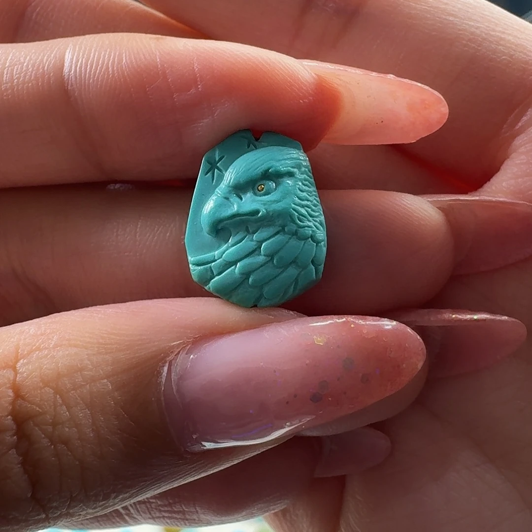 @***月绿松石未镶嵌吊坠(不含链)