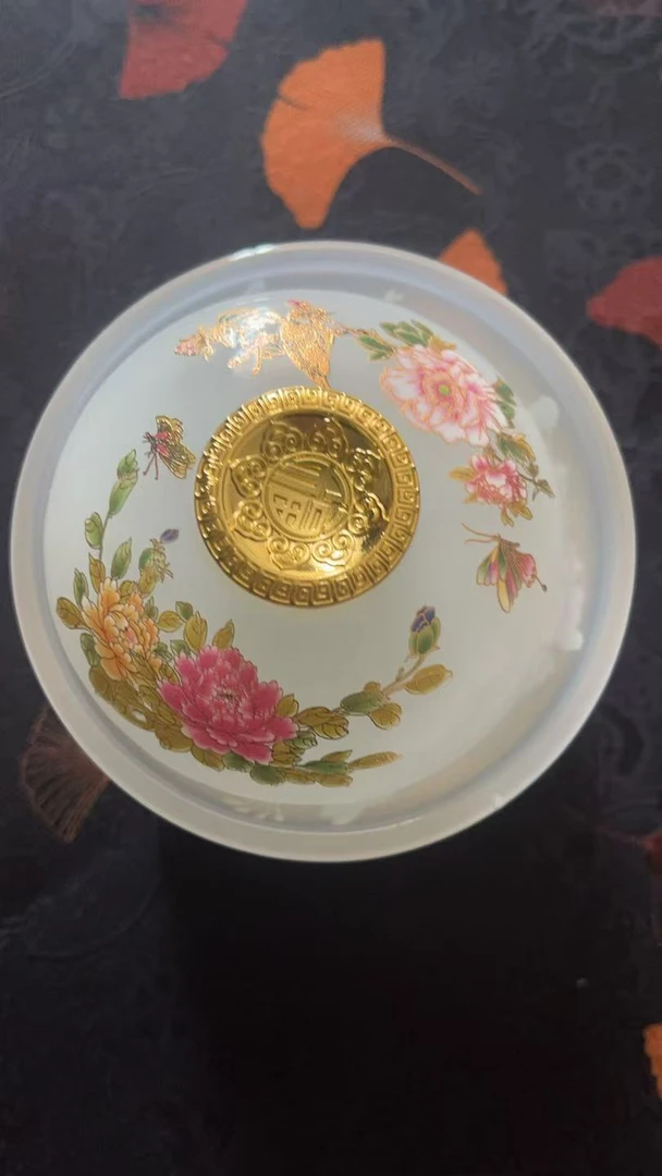 点金孔雀开花三才盖G3271