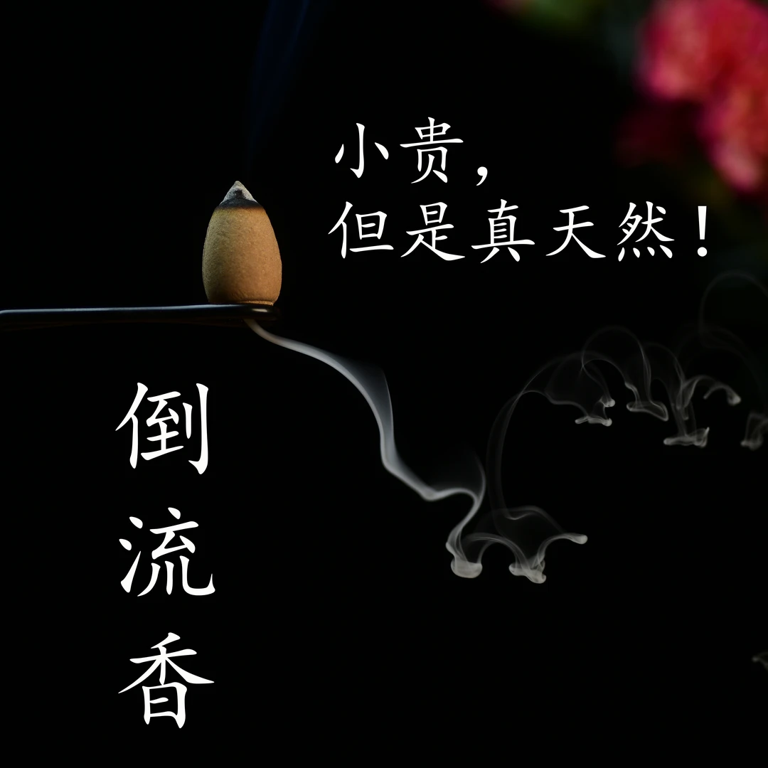 【天然倒流香】不加化工香精颜料沉香檀香禅意静心塔香观赏香倒流香