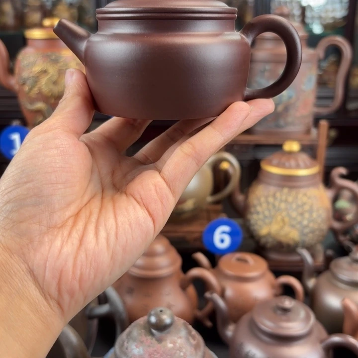 黑***刺茶壶紫砂紫珠泥壶