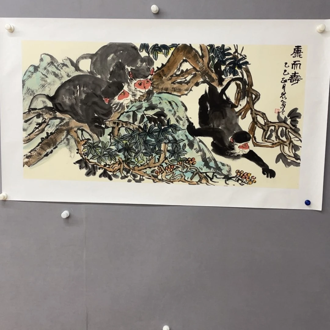 国画艺术家真人手绘