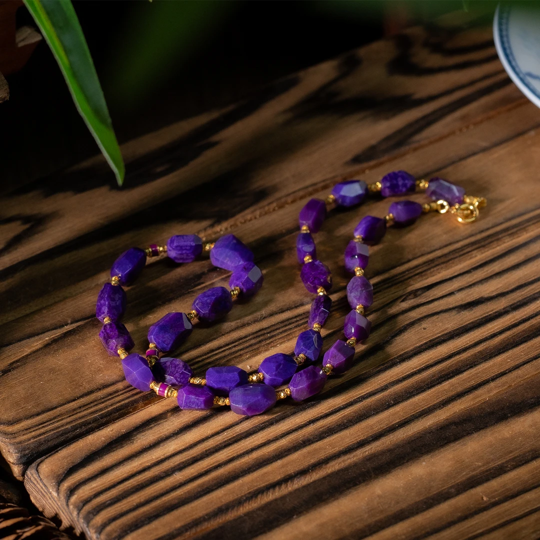 世间臻宝-18K金帝王紫舒俱来两圈项链/36cm/多样性发/P6786/孤/