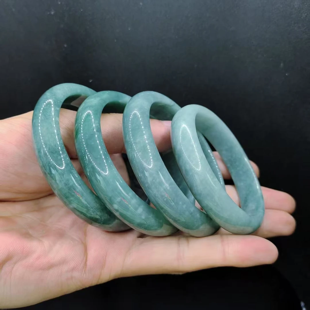 【龙想精选】翡翠宽条手镯SY06【多样性发其一】圈口52-66mm