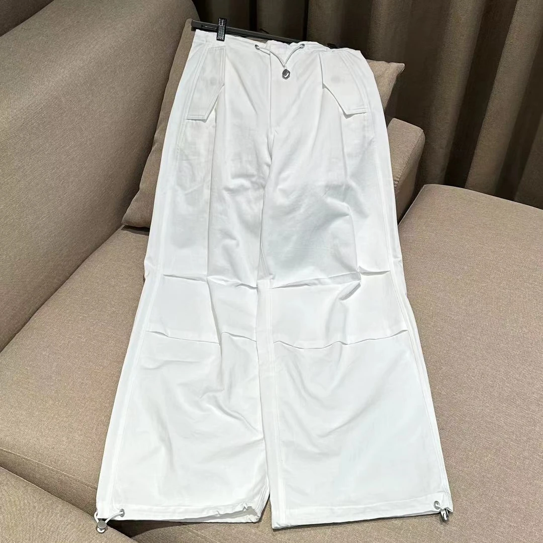 9135女士多色宽松抽绳束脚阔腿裤休闲工装裤