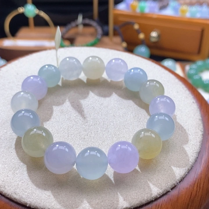 翡翠未镶嵌吊坠(不含链)翡翠糖果色系多宝