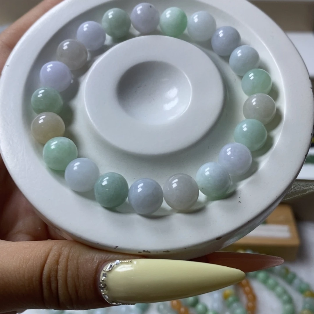 未镶嵌手链翡翠马卡龙卡9