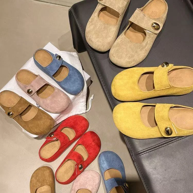 【芒果同学】春夏秋三季新款厚底拖鞋2025复古懒人包头女鞋