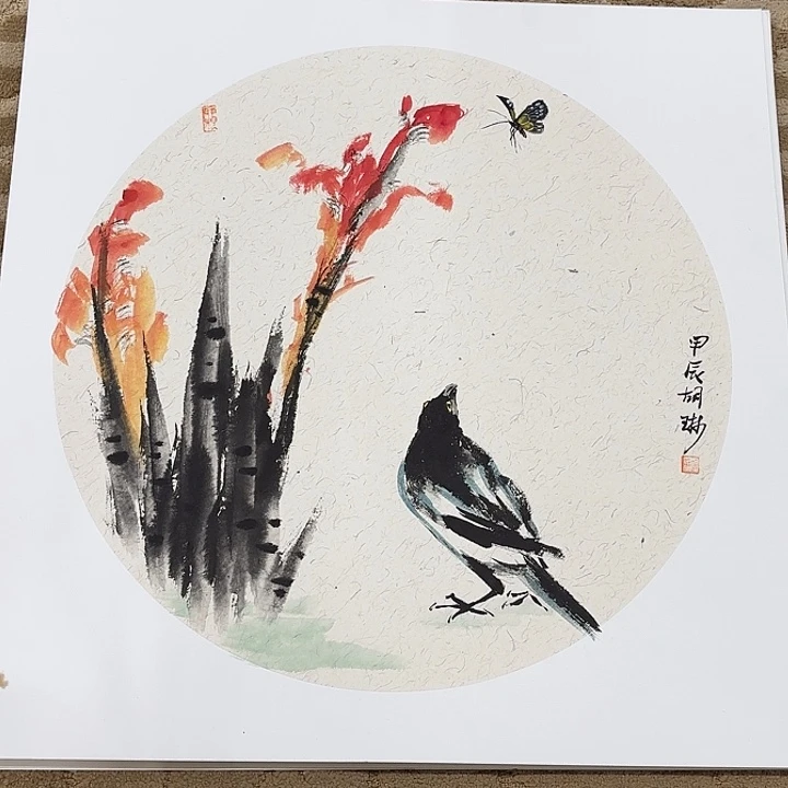 国画花鸟等动物为主料制作50.50