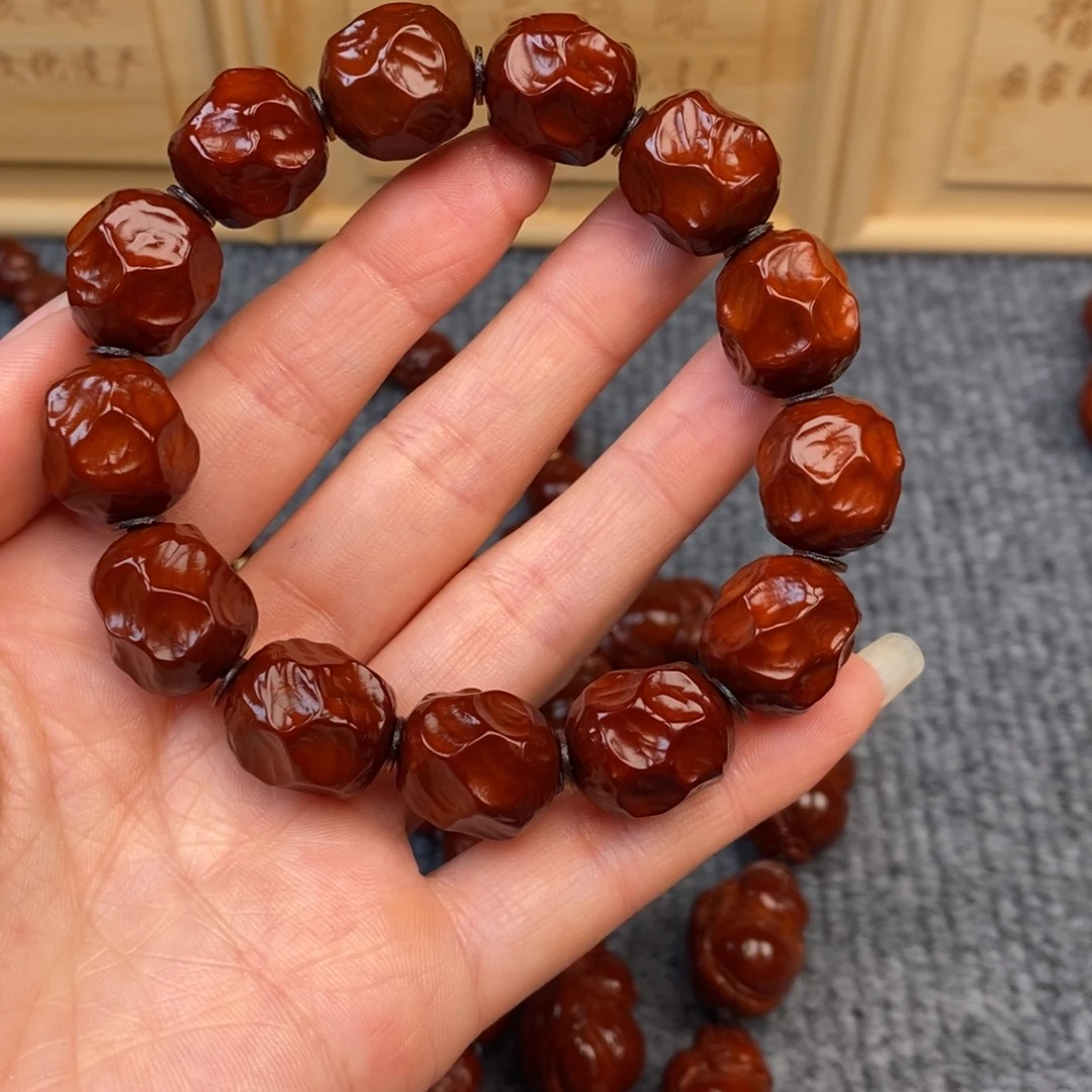 橄榄核手串/手链陨石坑