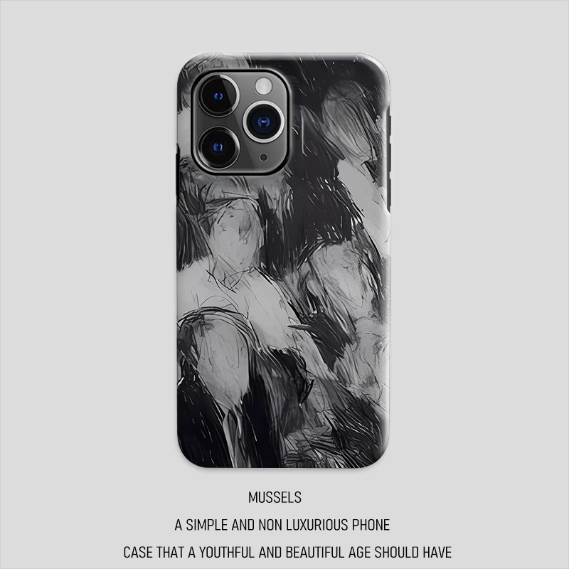 艺术人像-菲林软硬壳2合1创意适用于苹果华为VIVO小米OPPO手机壳