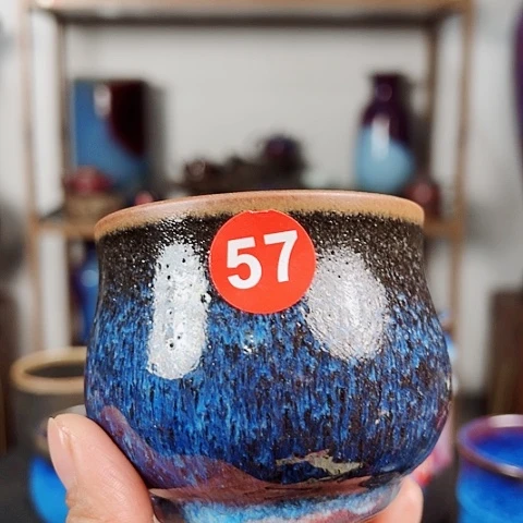 杯太原矿釉手工制作钧瓷