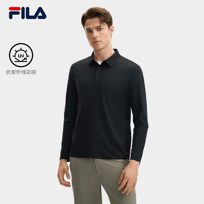 Fila/斐乐新品上新【抗紫外线防晒】翻领运动长袖POLO衫F11M432205F