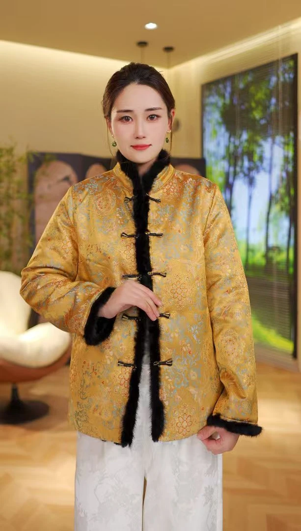 5010《归日玺》常熟秋冬新款双面穿上衣国风新中式加厚保暖外套