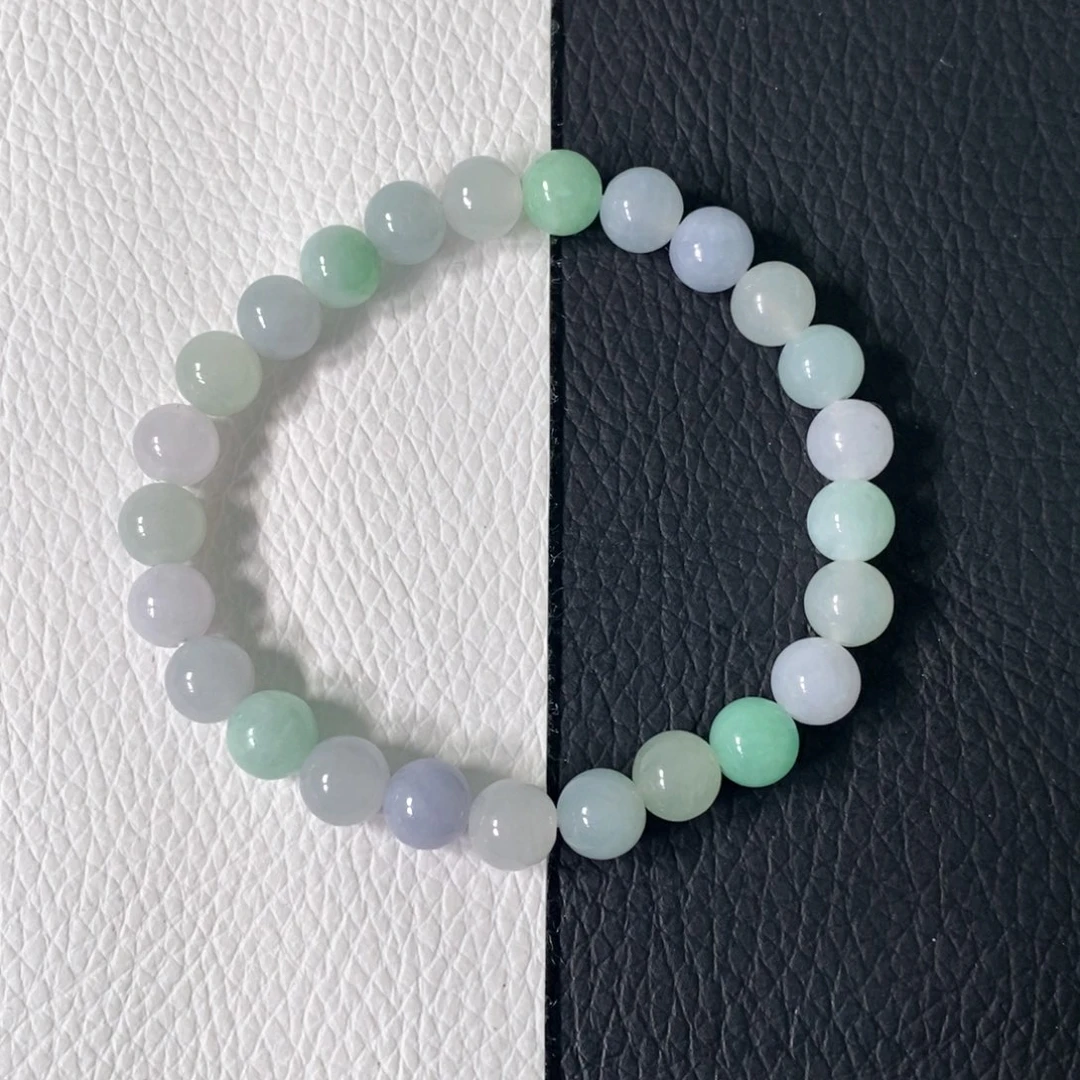 翡翠手串未镶嵌卡 7+