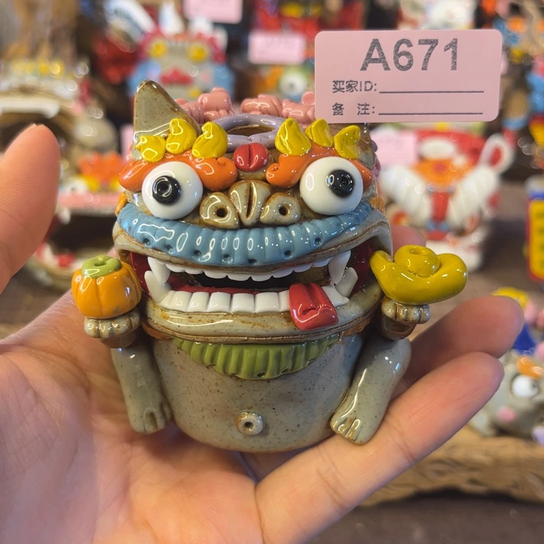 泥塑纯手工茶宠摆件