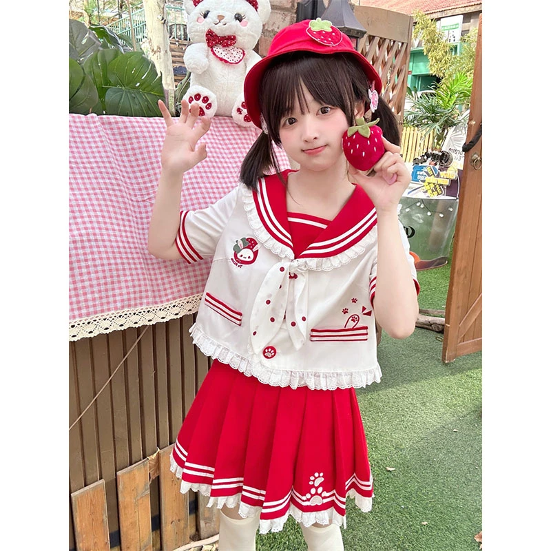 【To Alice】熊之原创草莓班小兔jk制服幼稚园海军上衣裙子