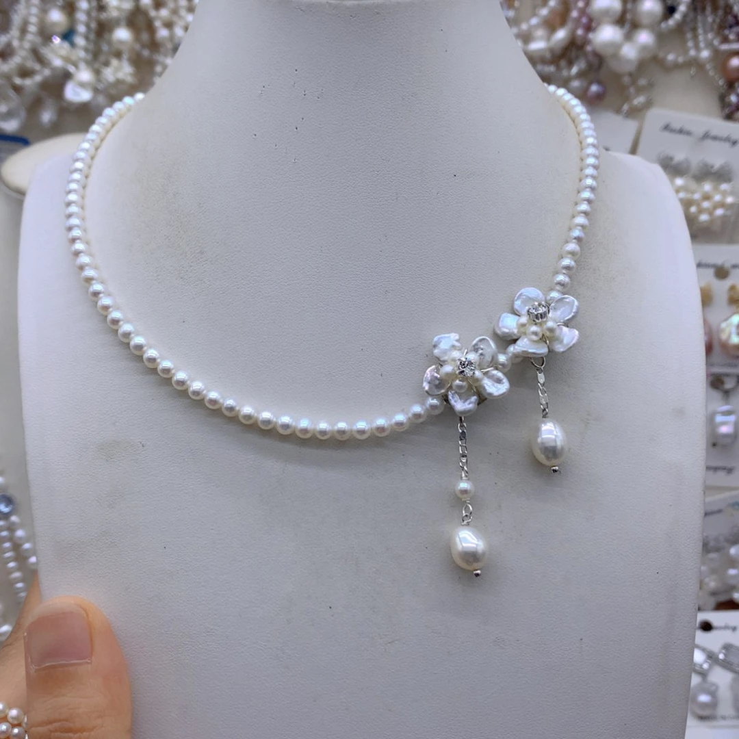 小****合金淡水珍珠项链耳饰