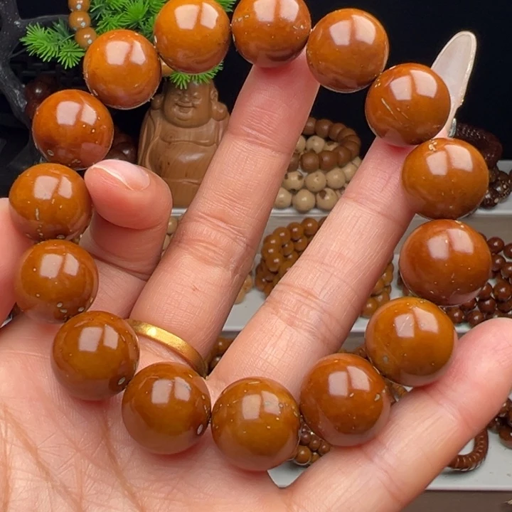 手串紫金鼠卡15半实心光珠 福利款