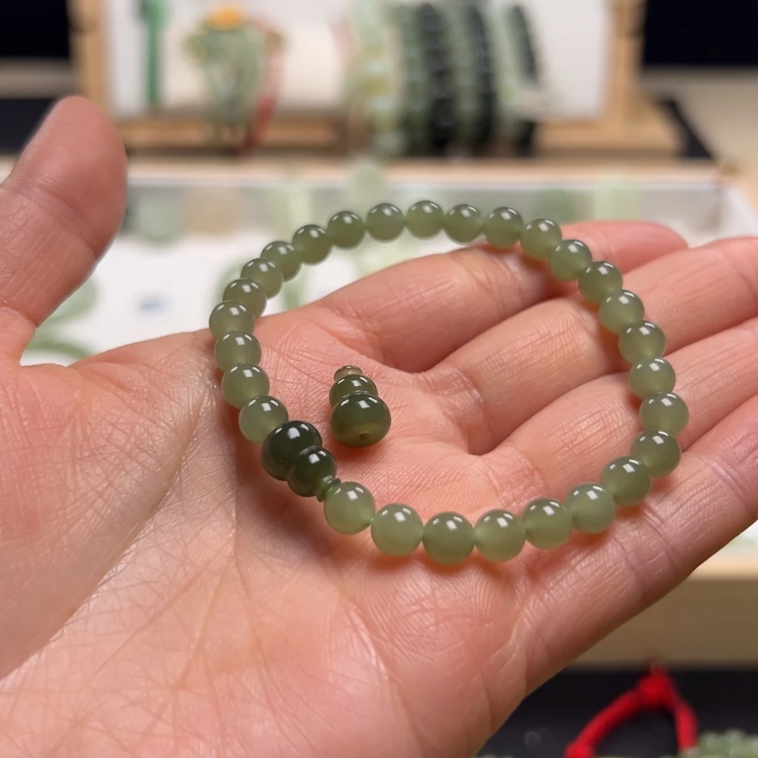 和田玉手串未镶嵌柚福利款