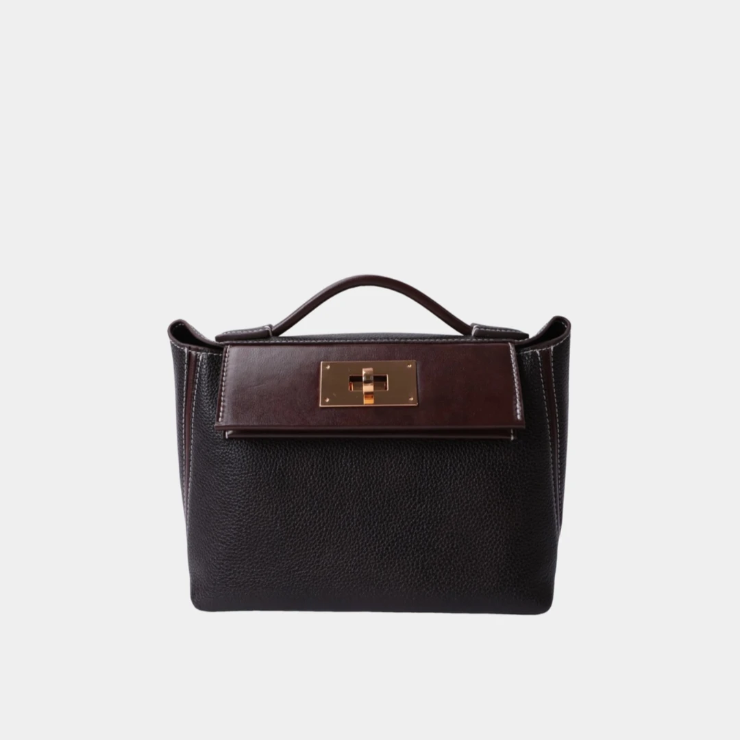 【S级】高级感手提包时尚锁扣单肩斜挎小包百搭包包女款通勤M10110