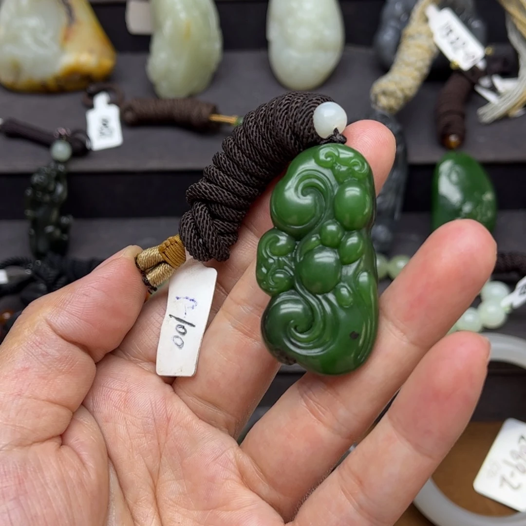 和田玉（碧玉）挂件未镶嵌