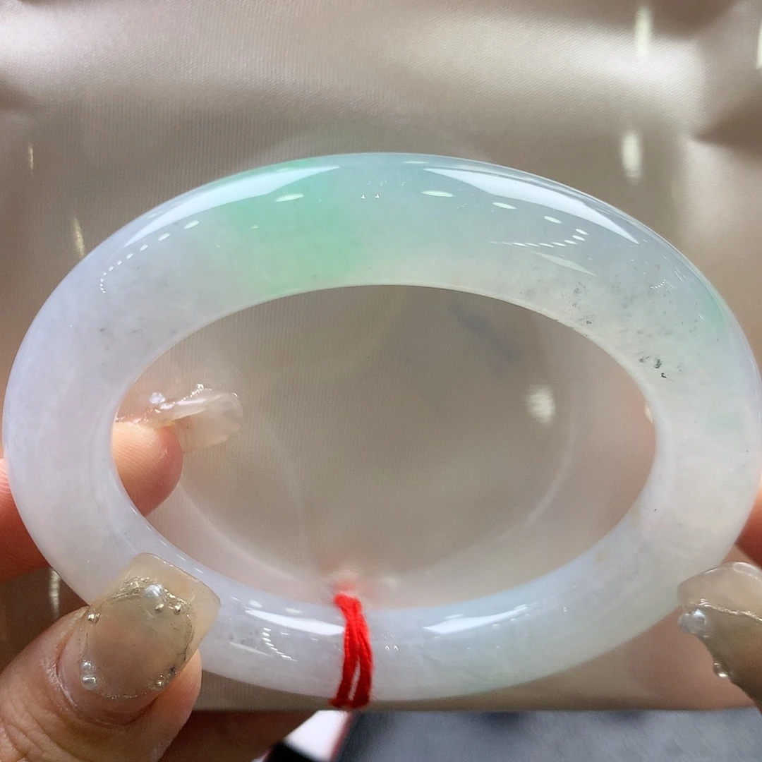 翡翠未镶嵌手镯54.2正圈