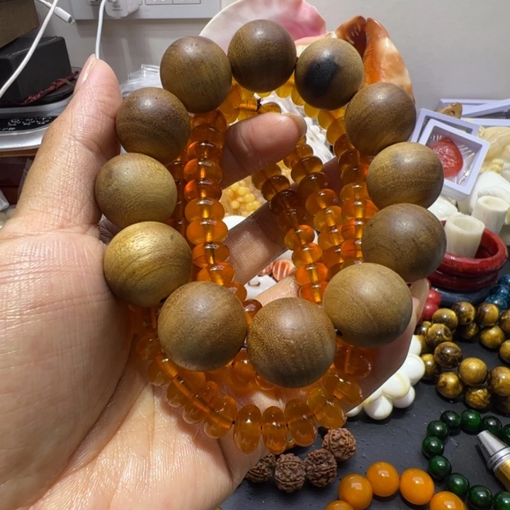 大理石磁石1.1/108算盘纯色果冻脖挂