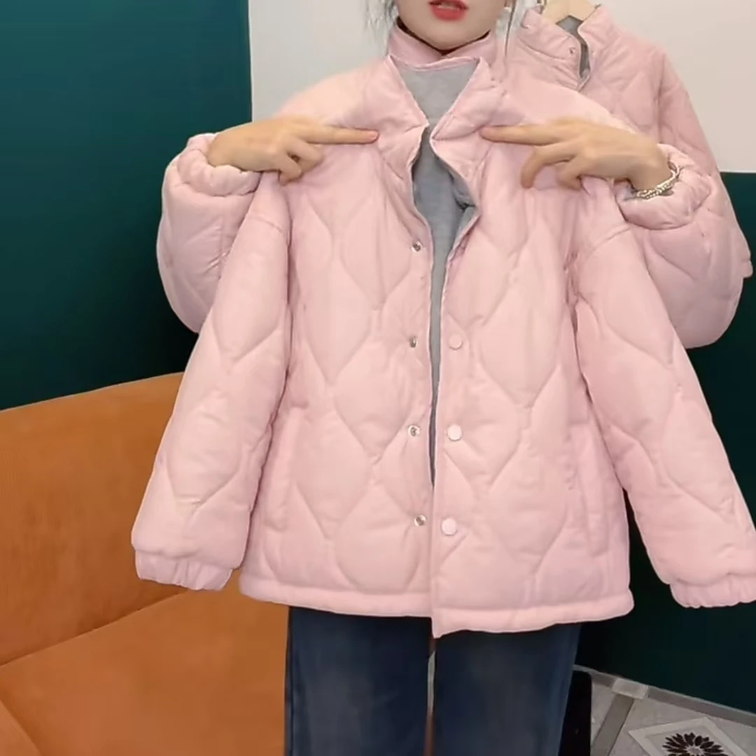 女童秋冬季夹棉外套2024新款韩版双面穿加厚保暖时髦洋气女孩冬装