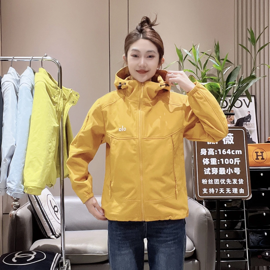 少女风短款秋季情侣连帽短外套保暖防风软壳户外222