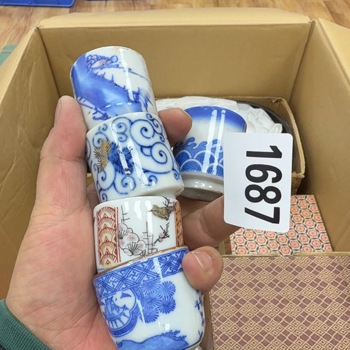 瓷片猎***外工艺品摆件瓷器摆件666