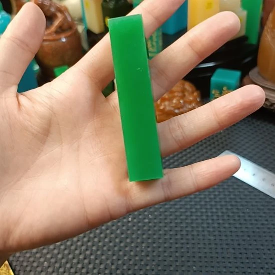 印石寿山石雅安绿素章
