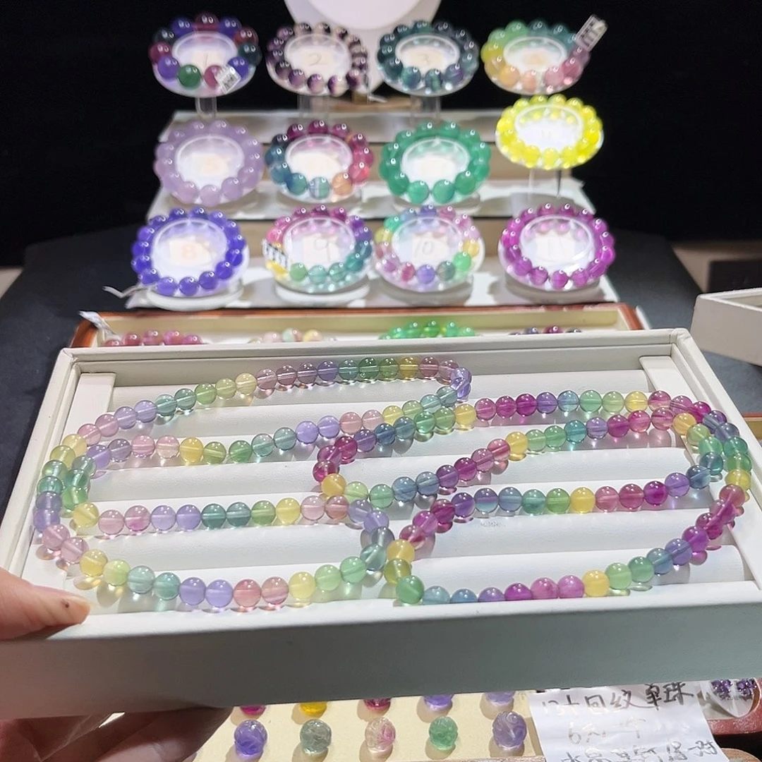 @****萤石未镶嵌手链4个94