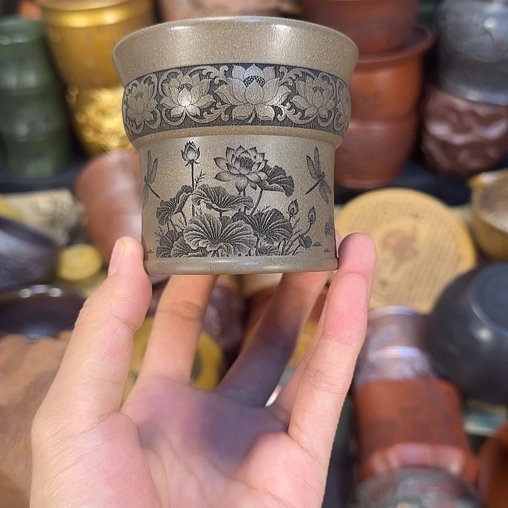 紫砂茶杯宜兴紫砂茶杯