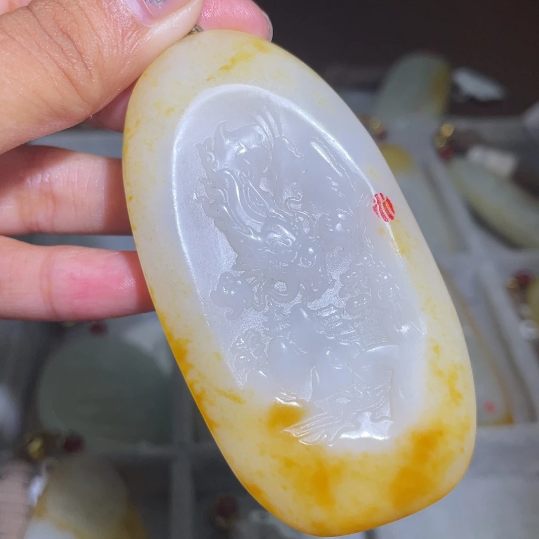 和田玉未镶嵌颈饰D2