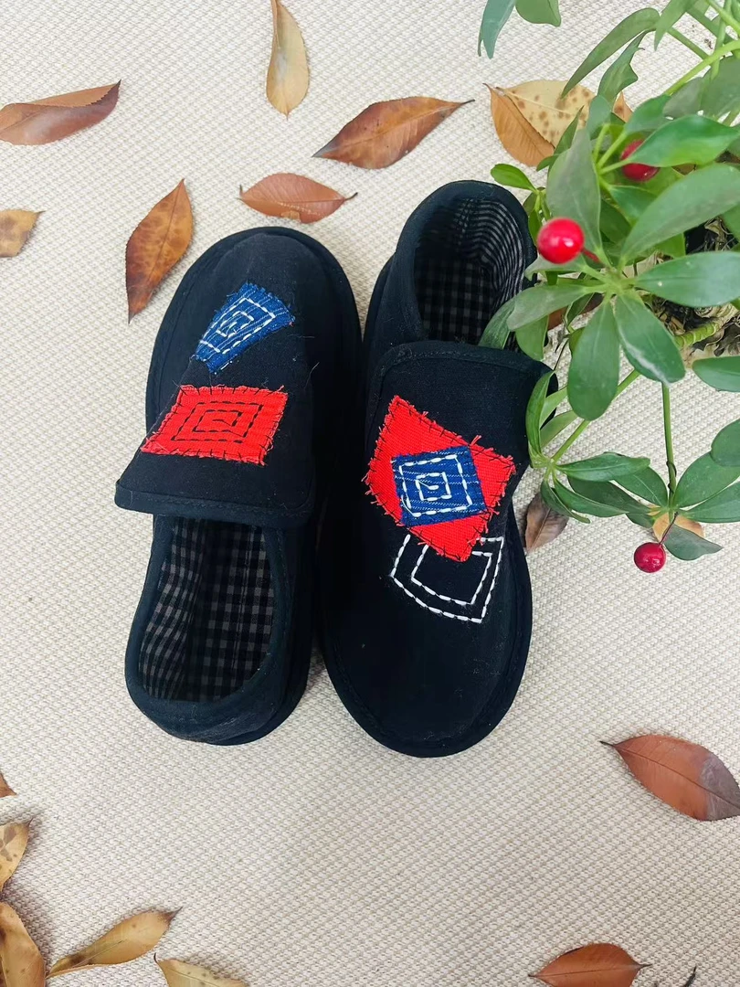 【红四方-面包鞋单款】千层底手工布鞋贴布布鞋传统布鞋