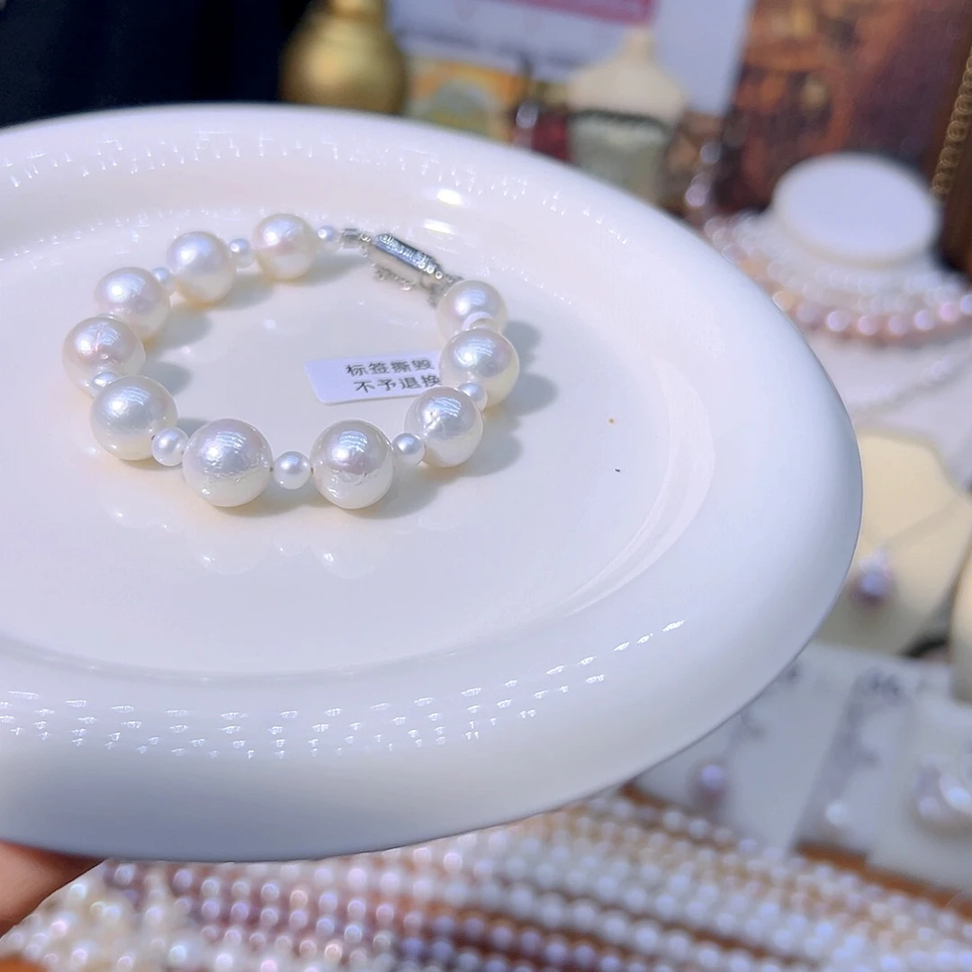 钛钢极光炫彩糖纸巴洛克淡水珍珠