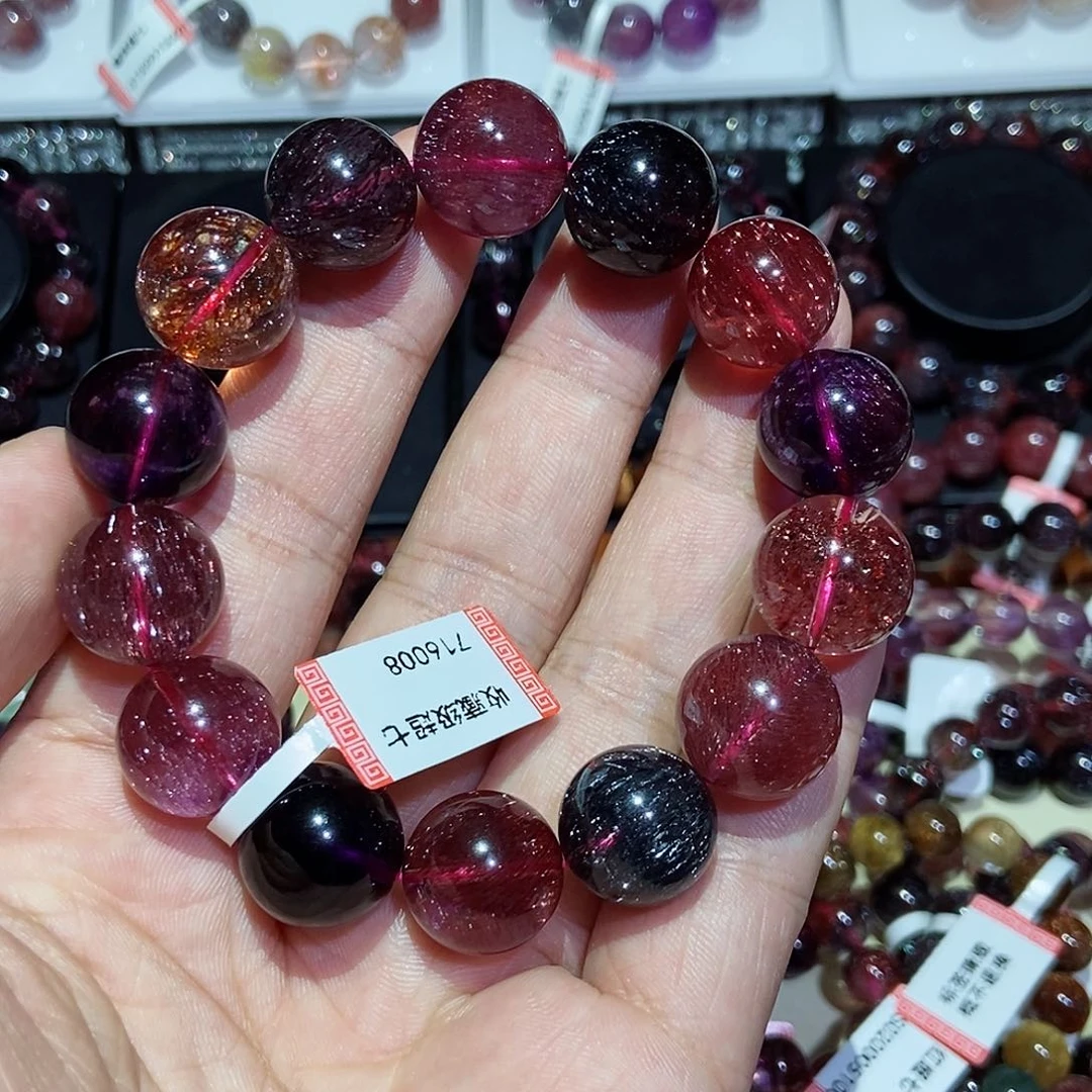 水晶手串未镶嵌天****！超七