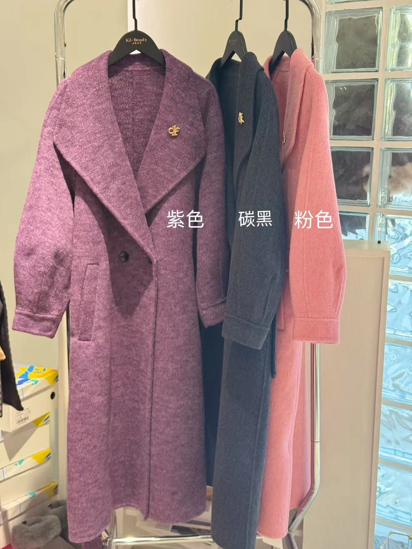 唐琪女装【时尚女主   J9209】冬季新款   过膝长款大衣外套