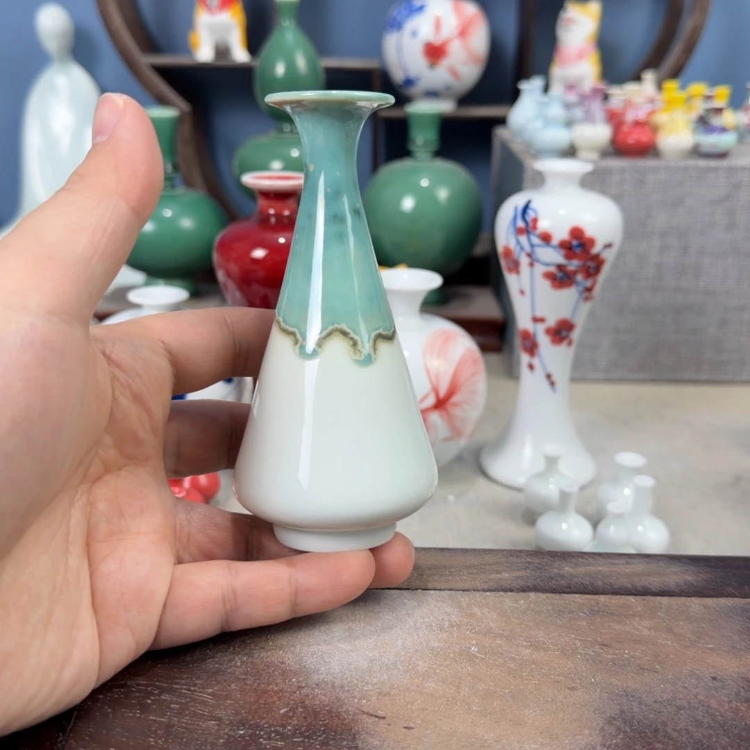 陶瓷手工小花器摆件
