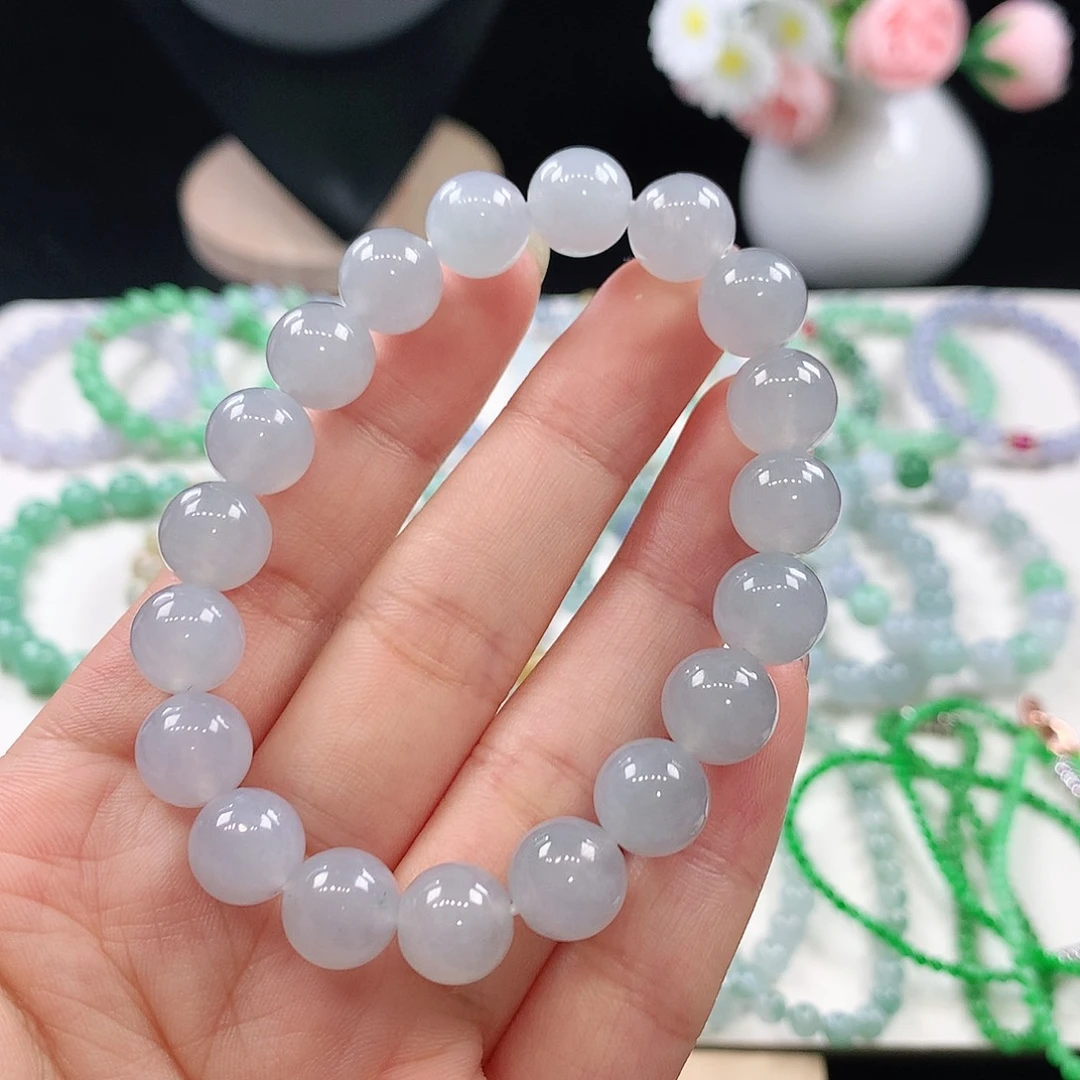 翡翠未镶嵌手链10mm