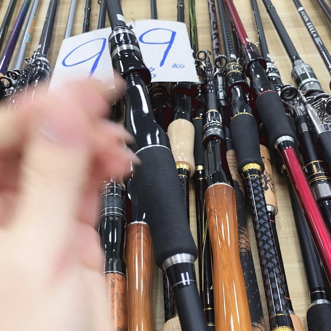 黑银色直柄路亚竿2.4米ml