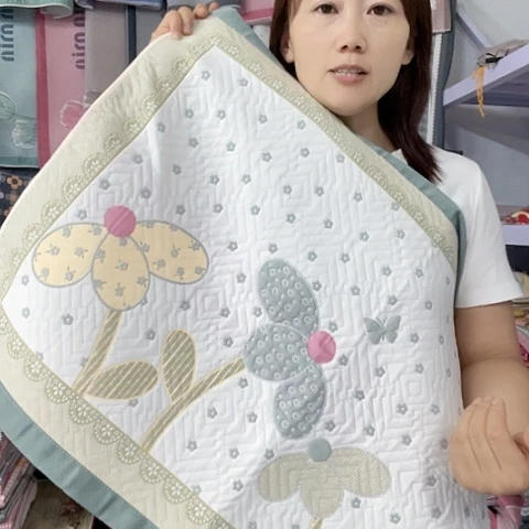 棉纱布绿色椰子树
