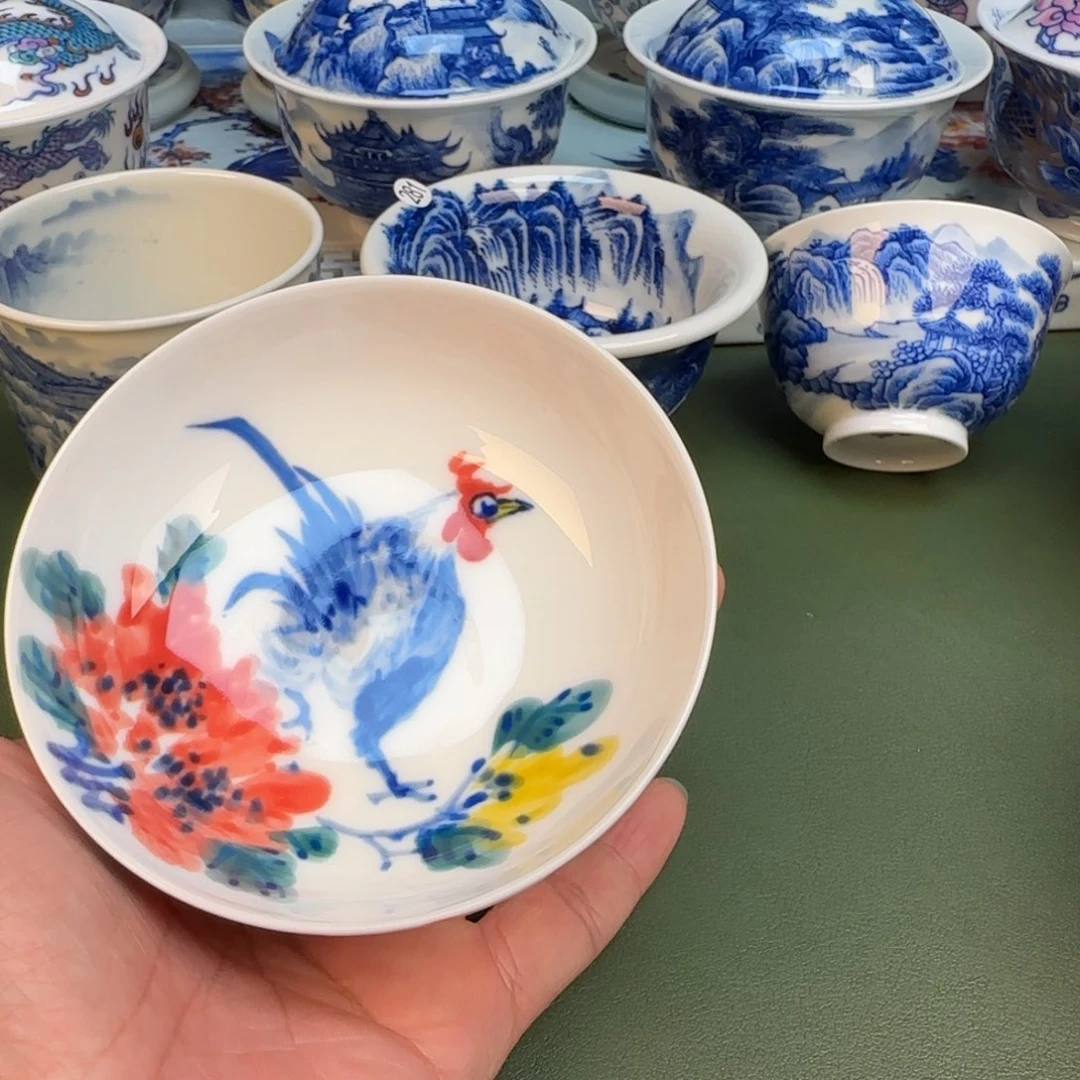 纯手工纯手绘茶具石头286
