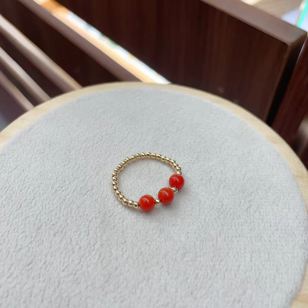 南红三生三世KK戒指 YQ G72